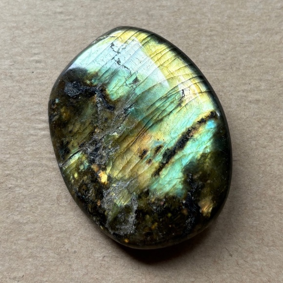 Crystal collection set of 3. Labradorite, orange quartz, selenite - Picture 3 of 7